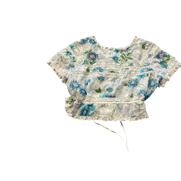 LoveShackFancy vintage inspired floral shirt blouse top Size M Love Shack Fancy - Picture 3 of 4